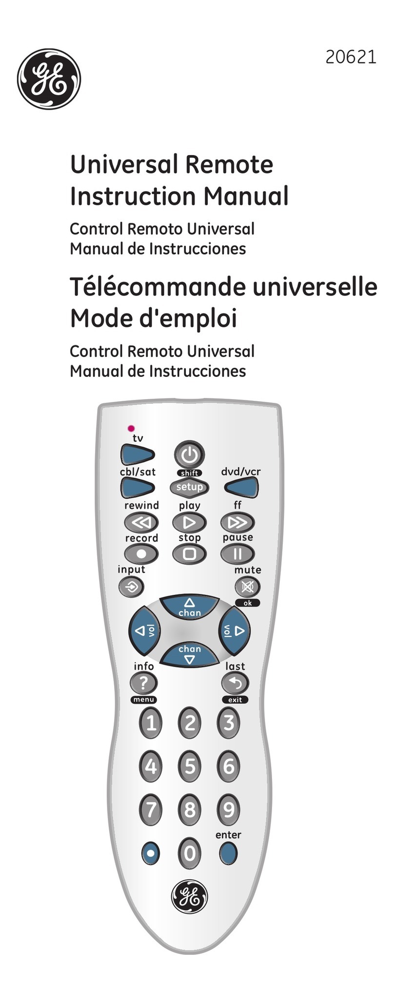 GE 20621 User manual