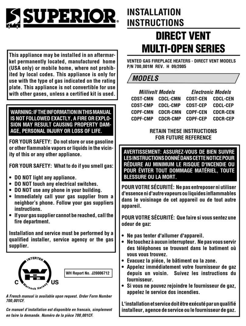 Superior MULTI-OPEN SERIES installation instructions Superior MULTI-OPEN SERIES installation instructions