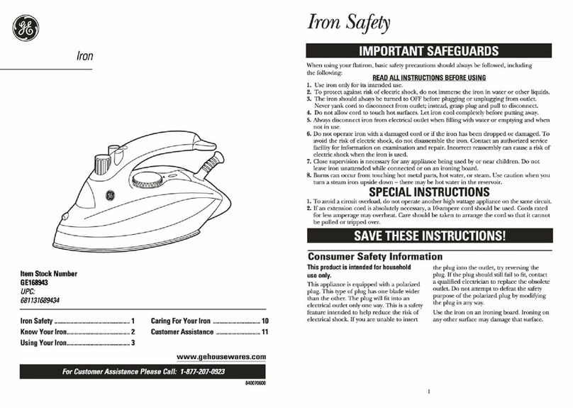GE GE168943 User manual