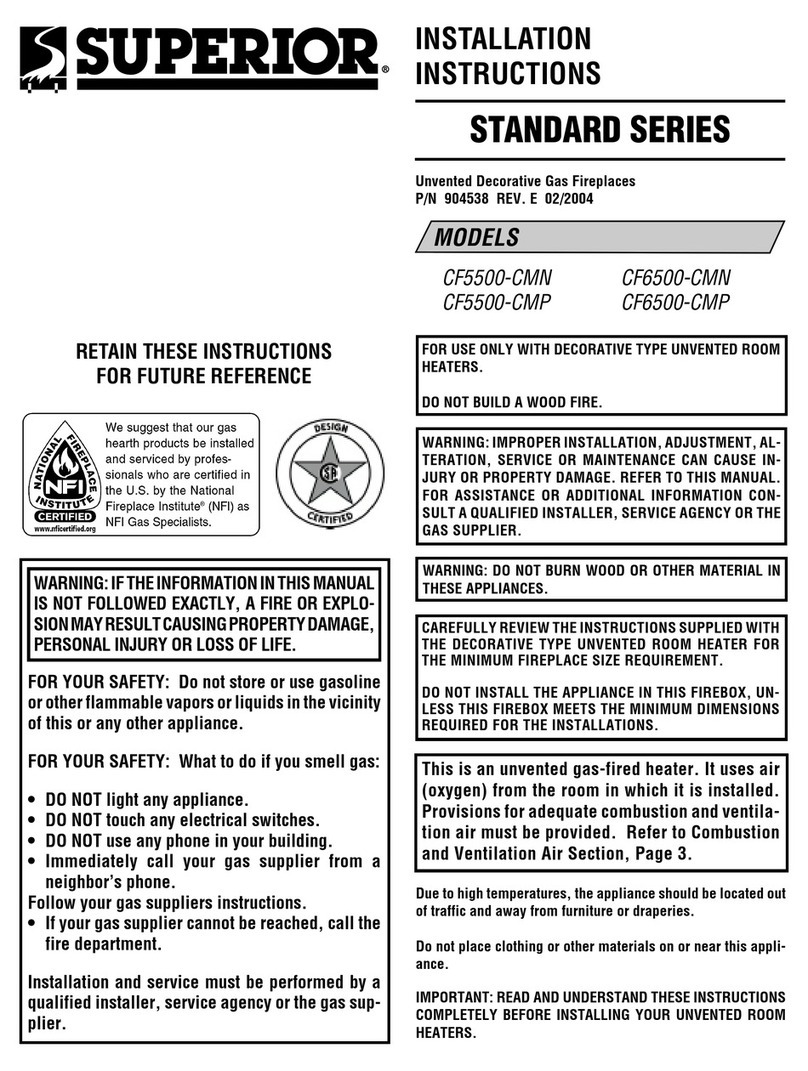 Superior CF5500-CMN User manual