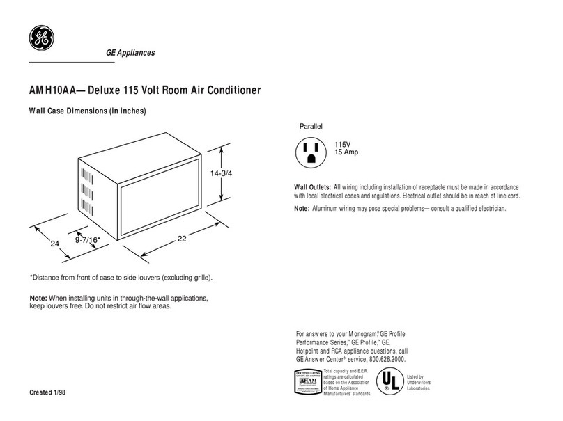 GE AMH10AA User instructions