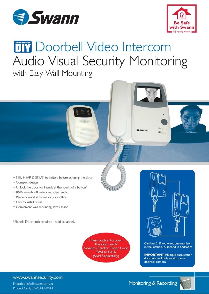 Swann Doorbell Video Intercom User manual