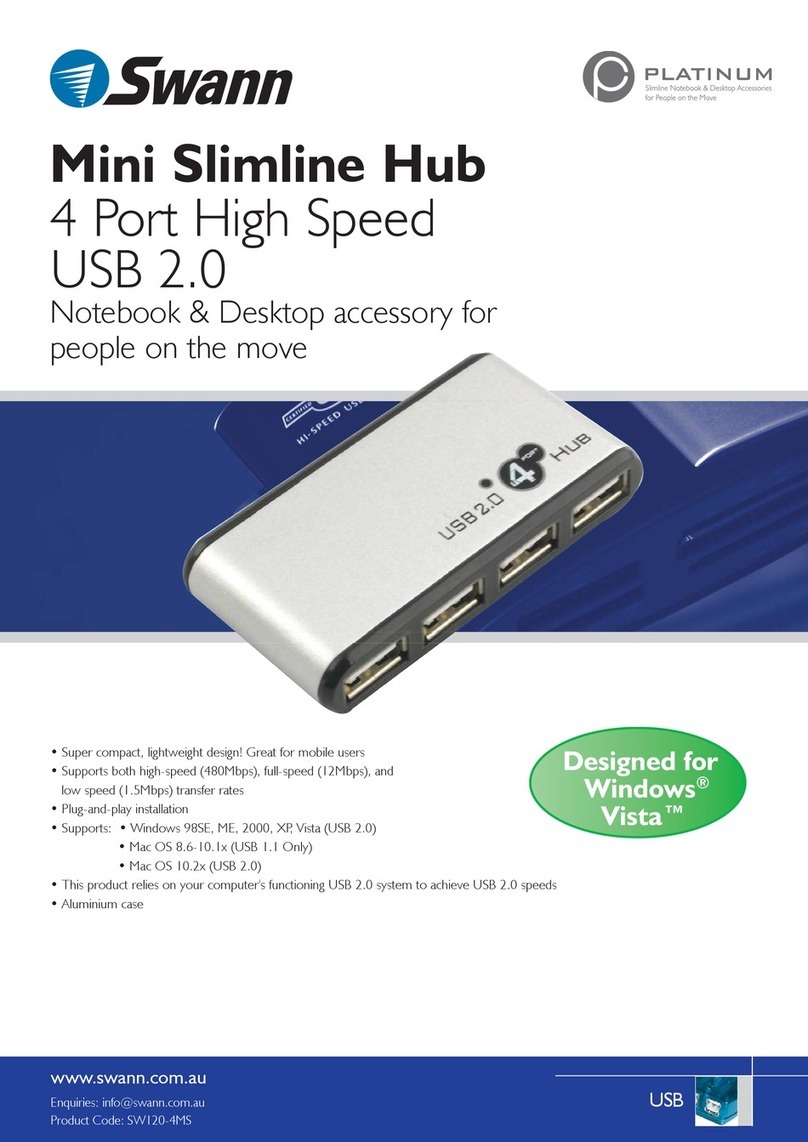 Swann MINI SLIMLINE HUB specification