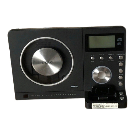 Teac TD-X250i User manual