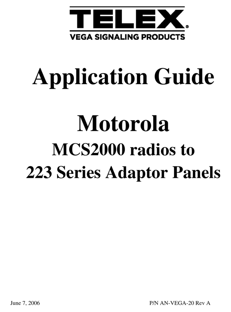 Telex MCS2000 User guide