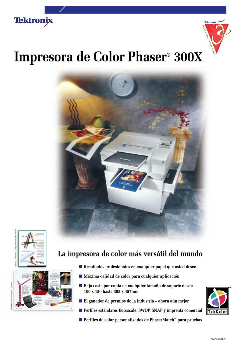 Tektronix Phaser 300X User manual
