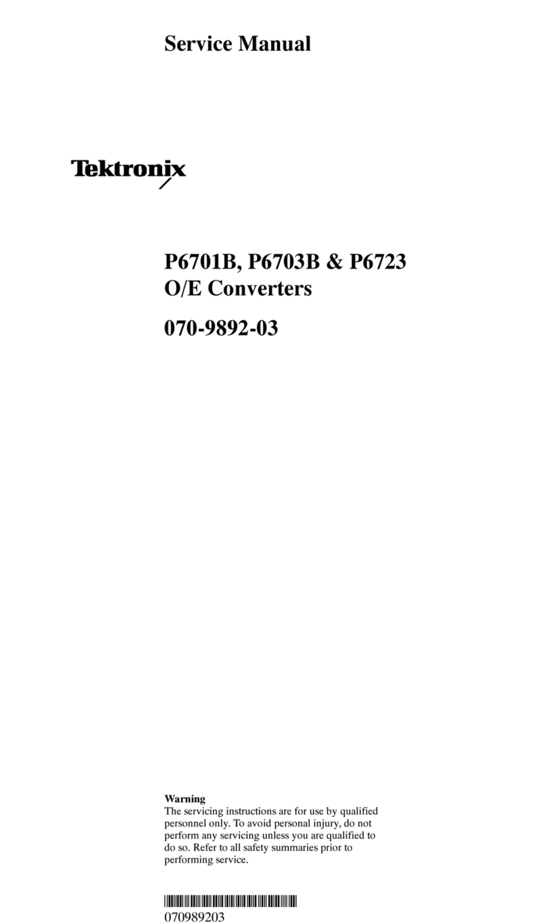 Tektronix P6701B User manual Tektronix P6701B User manual