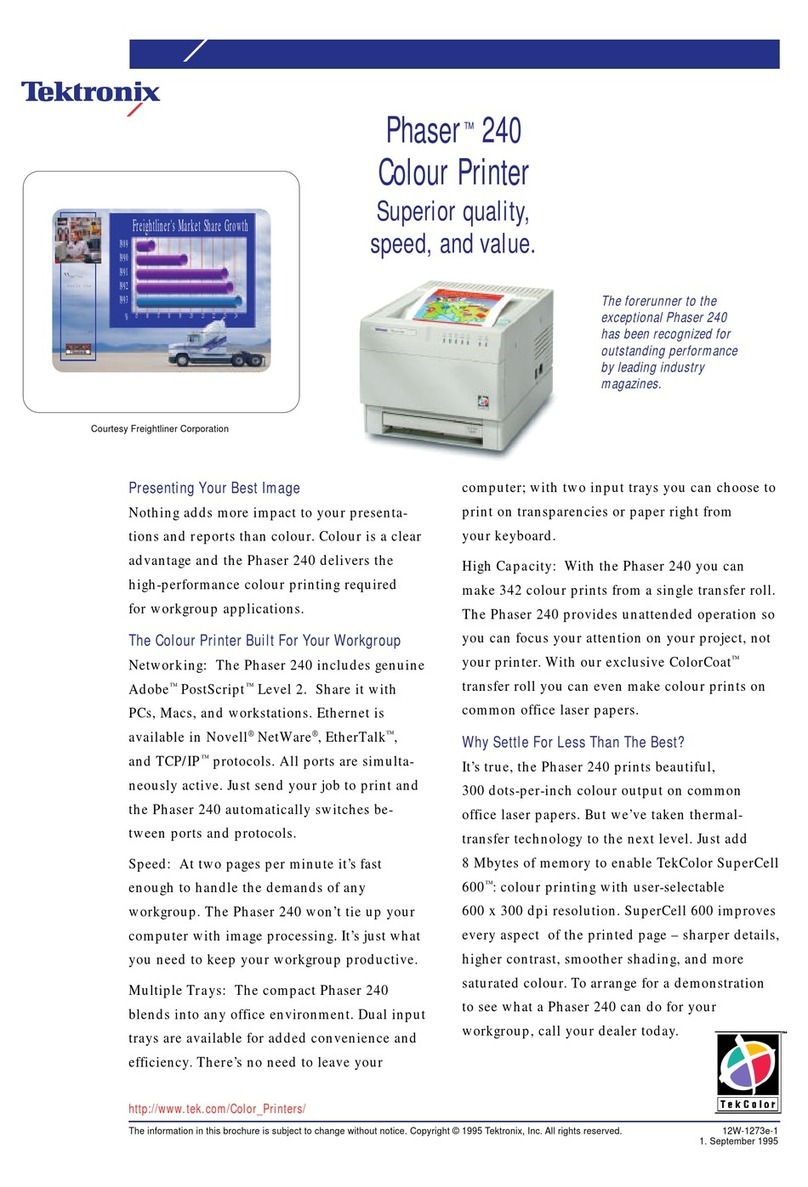 Tektronix PHASER 240 User manual