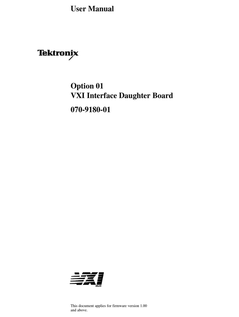 Tektronix 070-9180-01 user manual