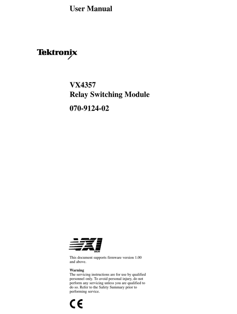 Tektronix VX4357 user manual Tektronix VX4357 user manual