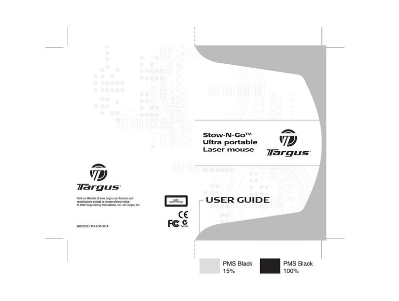 Targus Store-N-Go Ultra portable Laser mouse User manual