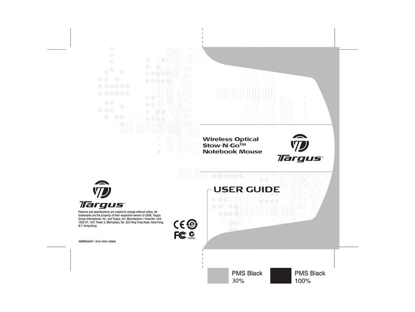 Targus Stow-N-Go Notebook Mouse User manual