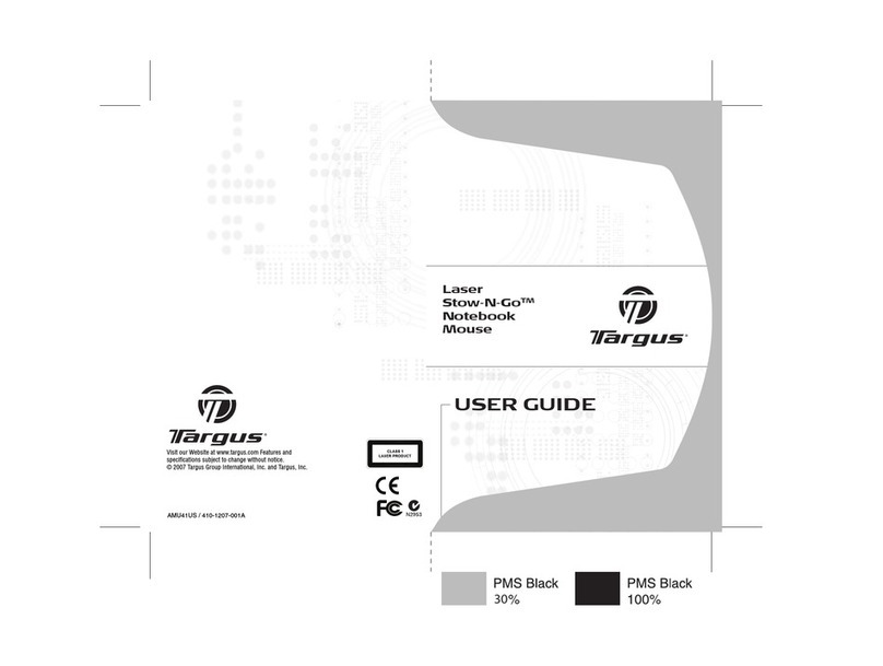 Targus Stow-N-Go Notebook Mouse User manual