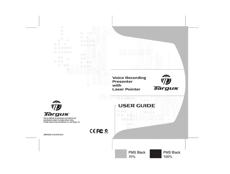 Targus Voice Recording Presenter with Laser Pointer User manual