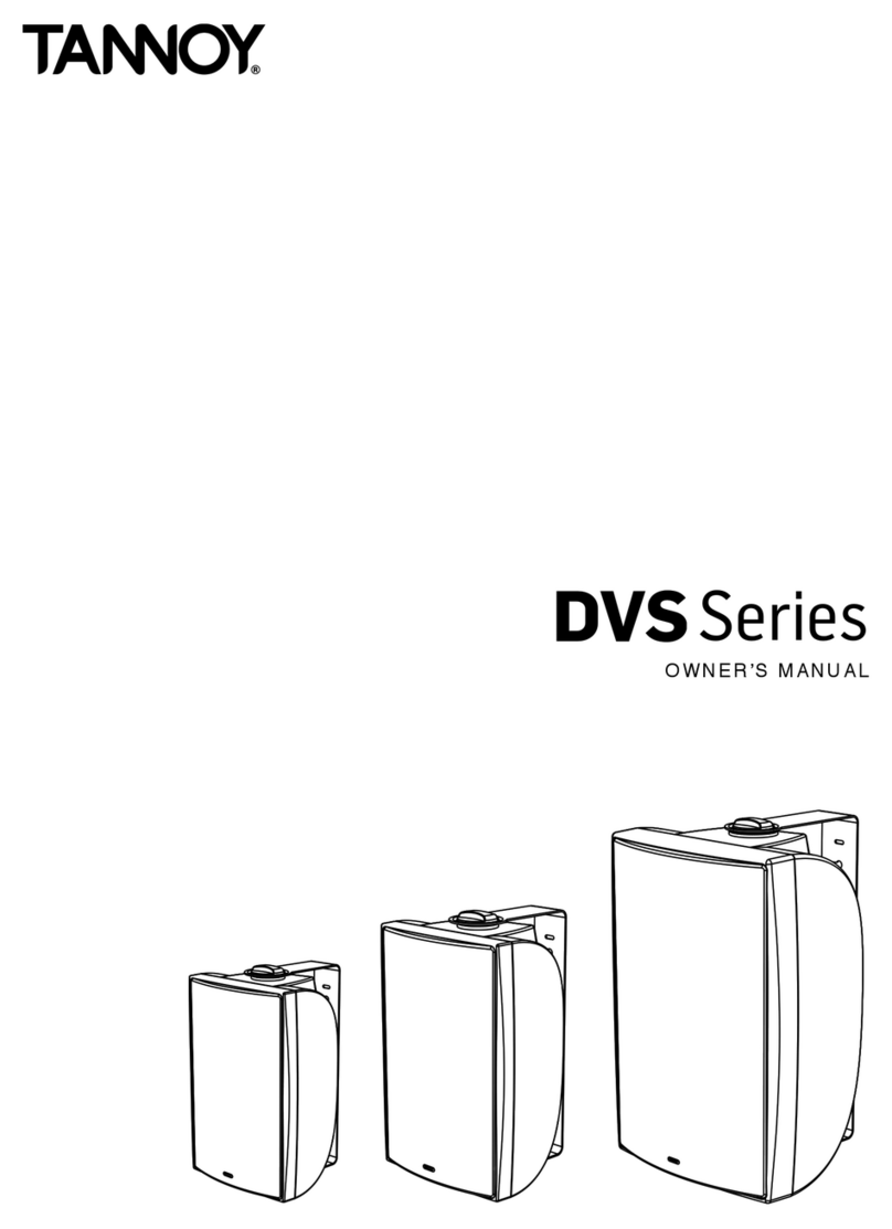 Tannoy DVS Series User manual