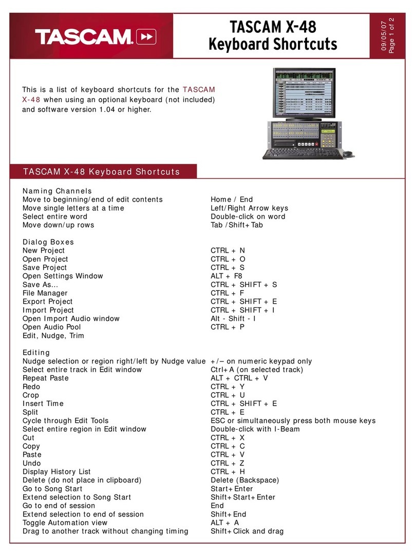 Tascam X-48 user manual