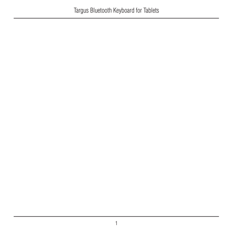 Targus BLUETOOTH KEYBOARD User manual