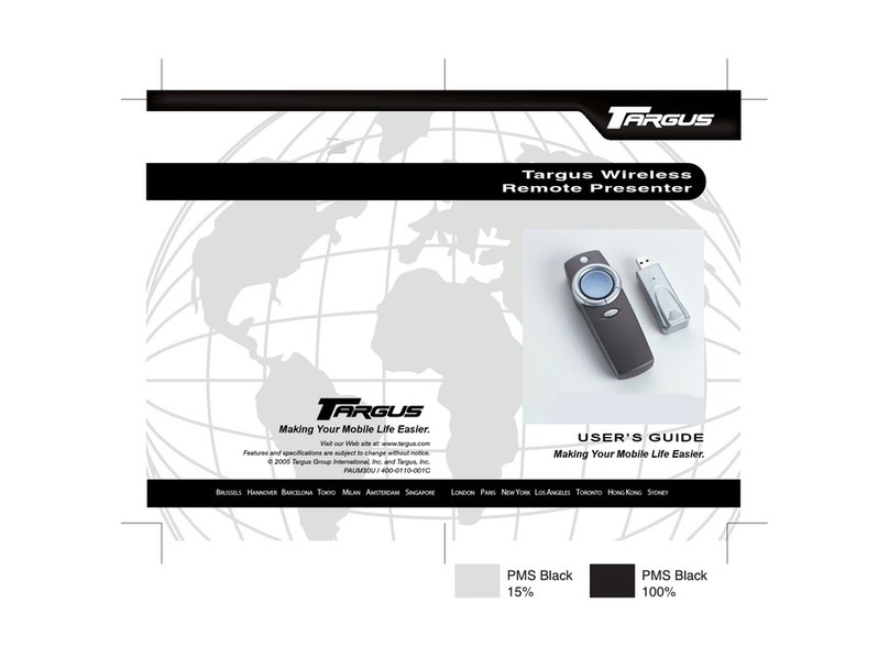 Targus wireless multimedia presenter User manual