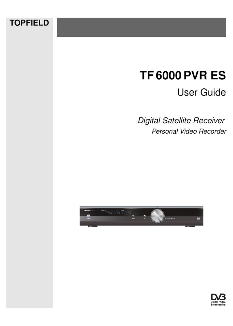 Topfield TF 6000 PVR ES User manual Topfield TF 6000 PVR ES User manual