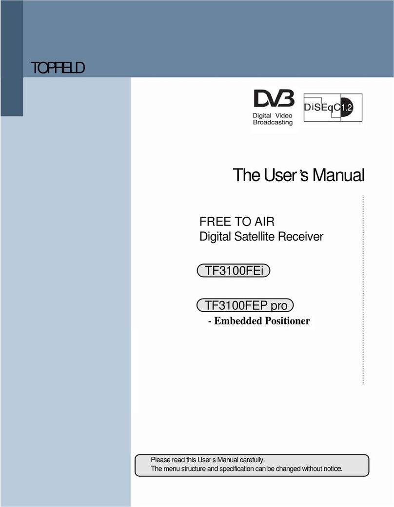 Topfield FREE TO AIR TF3100FEi User manual Topfield FREE TO AIR TF3100FEi User manual