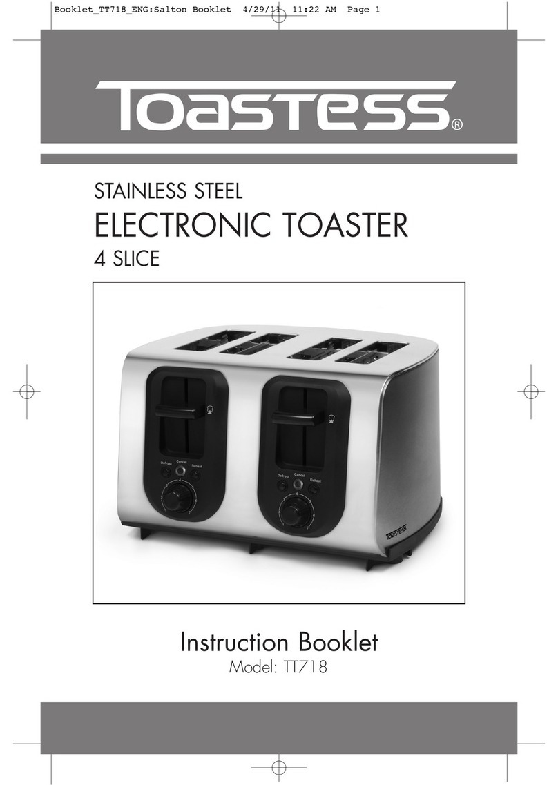 Toastess TT718 Instruction booklet Toastess TT718 Instruction booklet