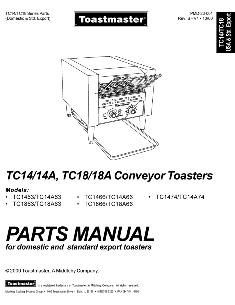 Toastmaster TC14 parts manual