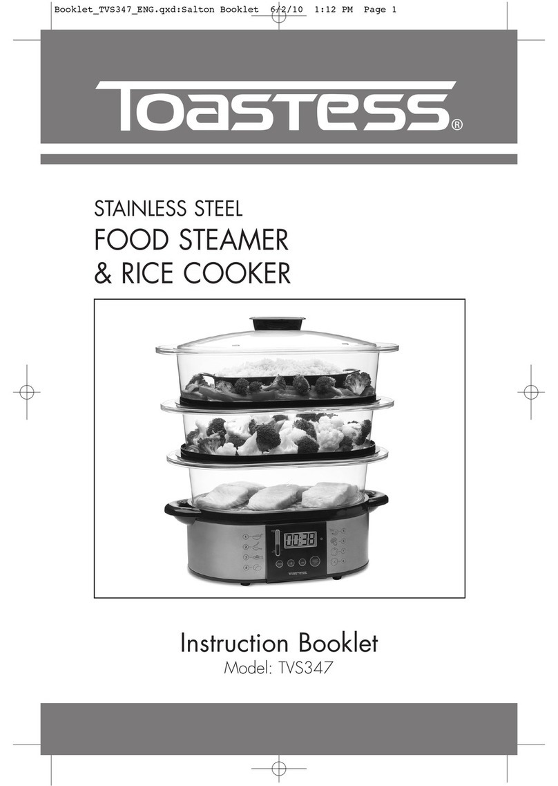 Toastess TVS347 Instruction booklet