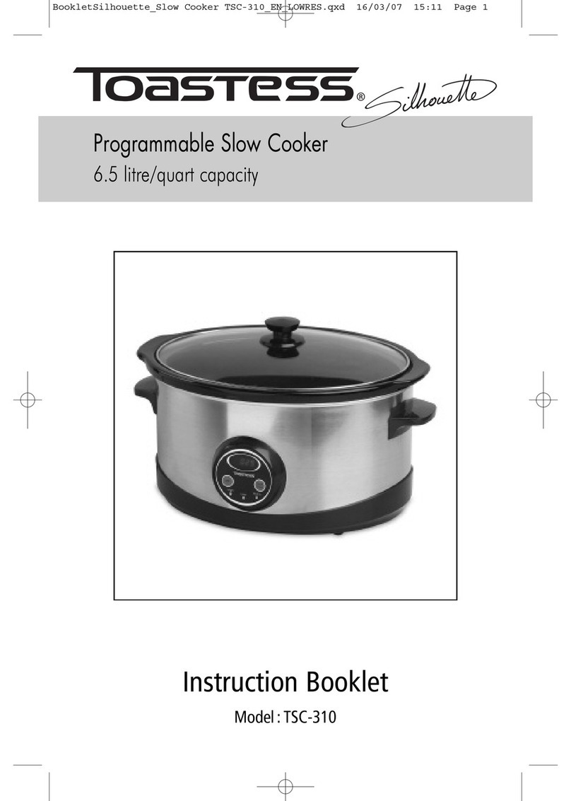 Toastess TSC-310 Instruction booklet