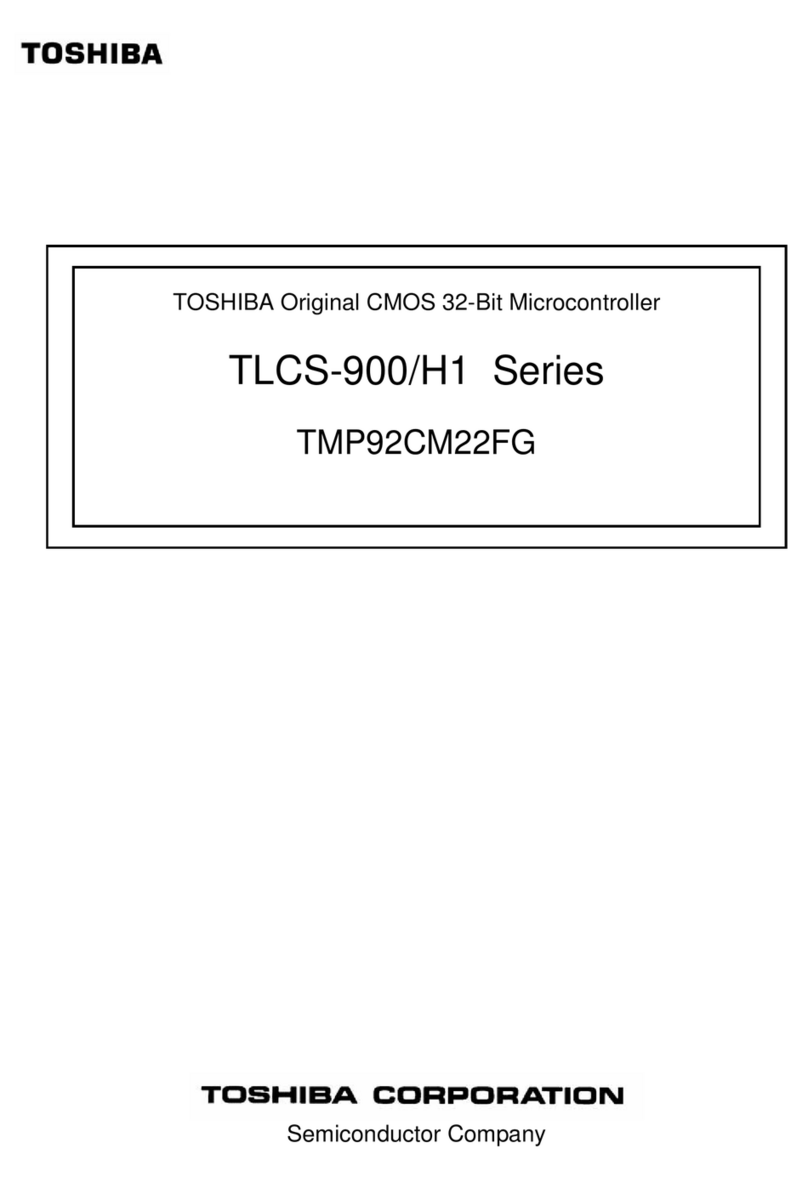 Toshiba TMP92CM22FG TLCS-900/H1 Series User manual