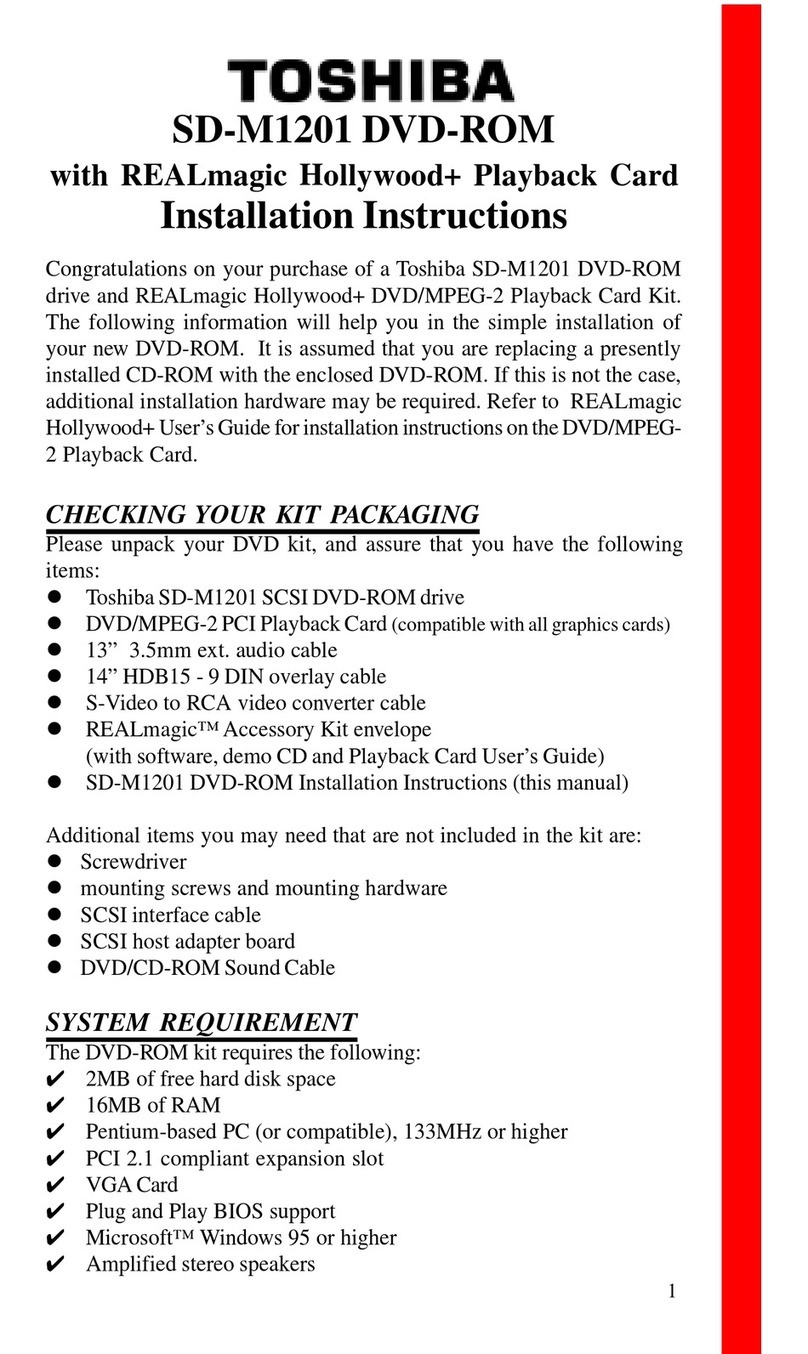 Toshiba SD-M1201 User manual