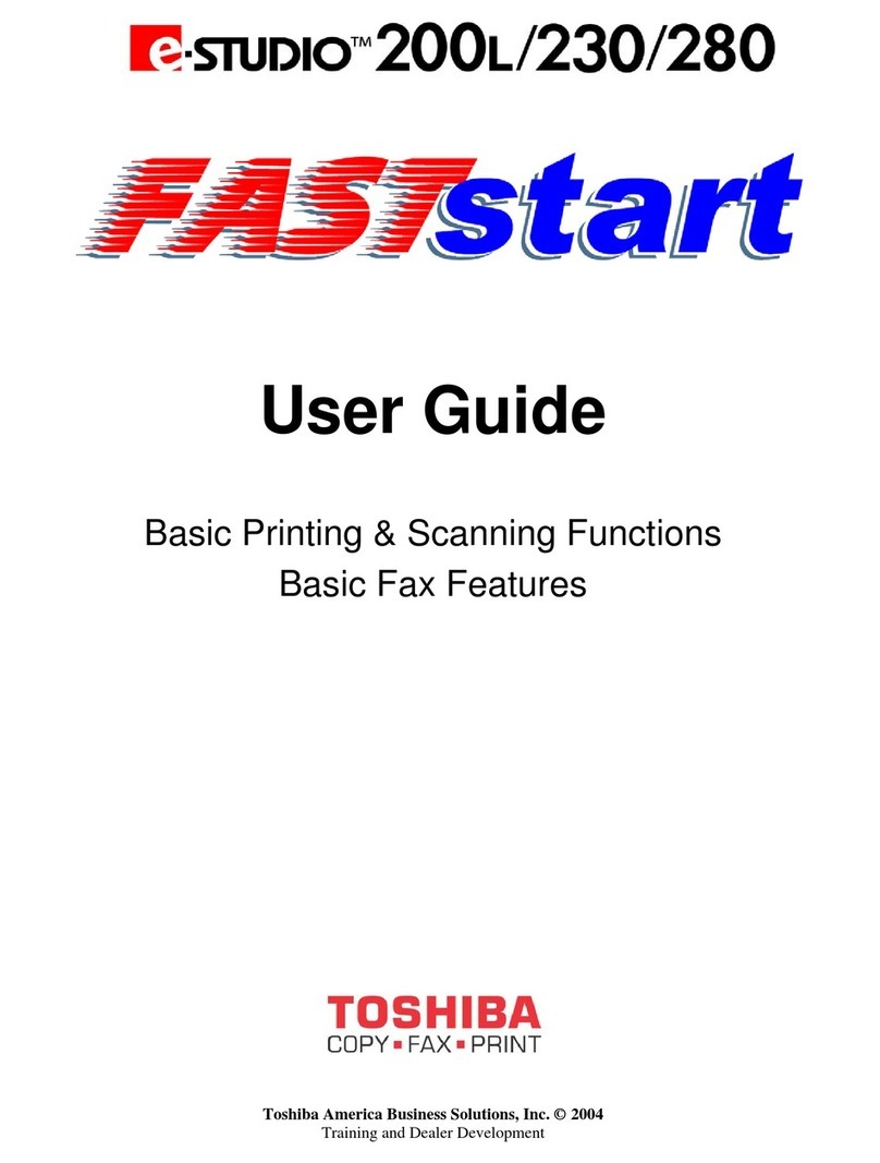 Toshiba e-STUDIO FASTstart 200L User manual