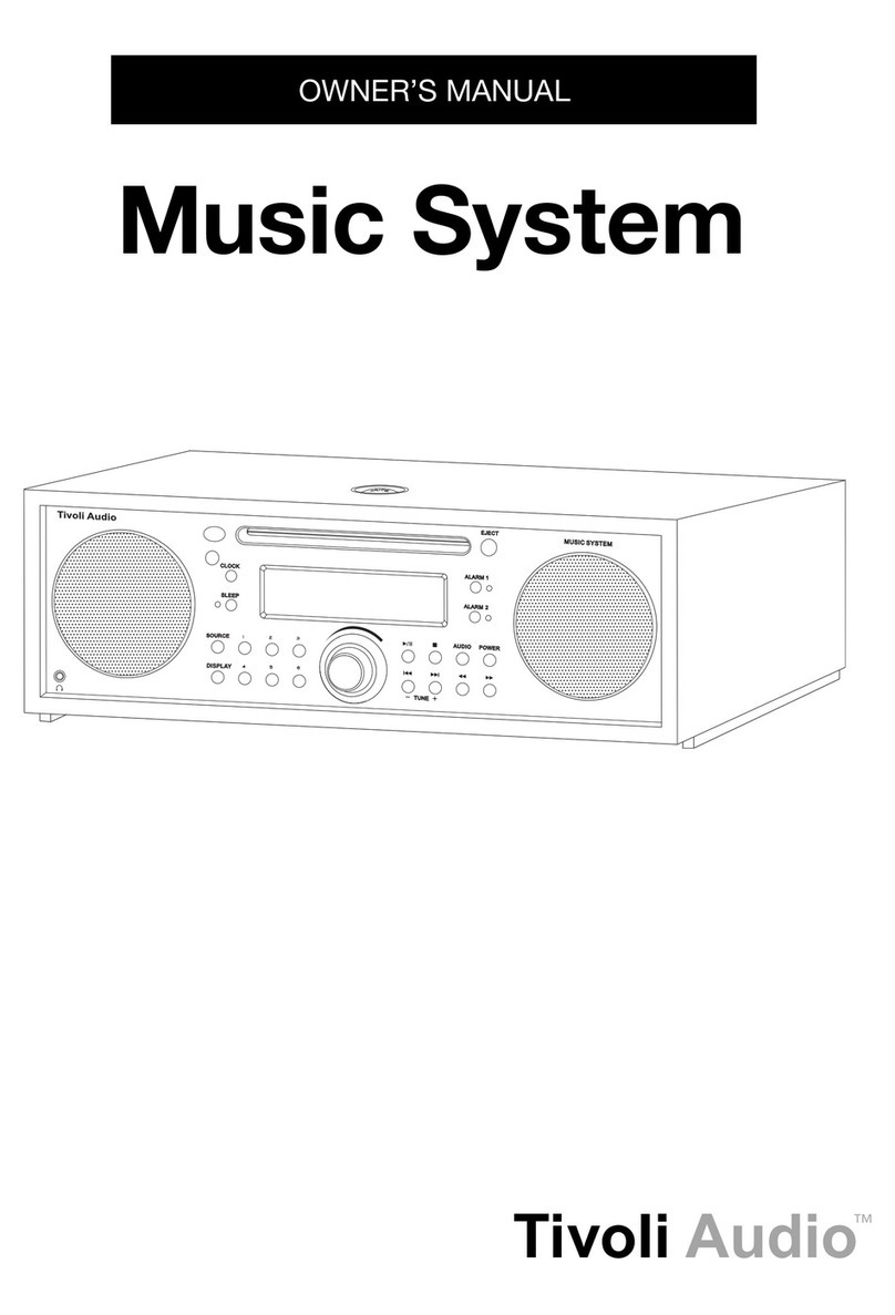 Tivoli Audio MSY0906USR2 owner's manual Tivoli Audio MSY0906USR2 owner's manual