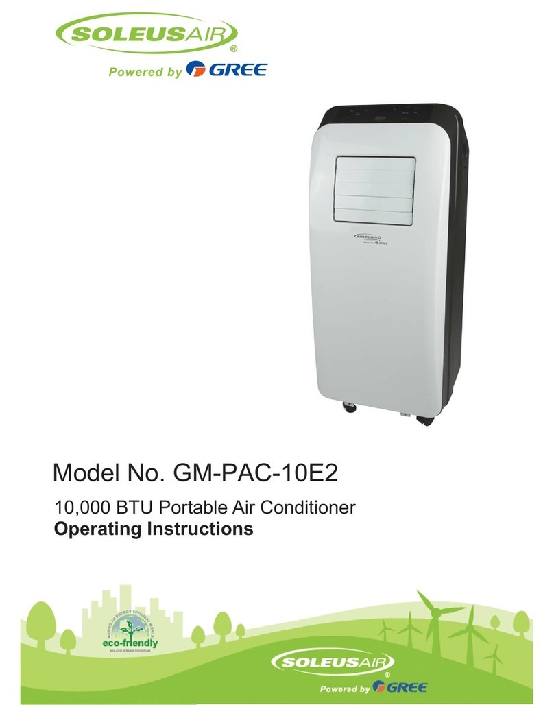 Soleus Air GM-PAC-10E2 operating instructions