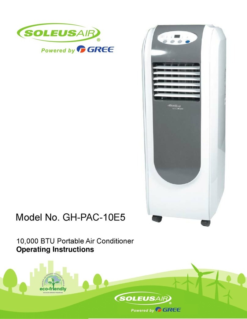 Soleus Air GH-PAC-10E5 operating instructions