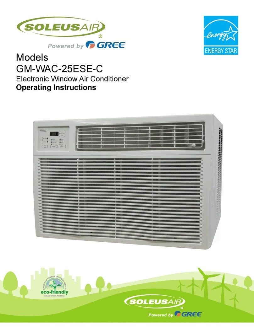 Soleus Air GM-WAC-25ESE-C User manual
