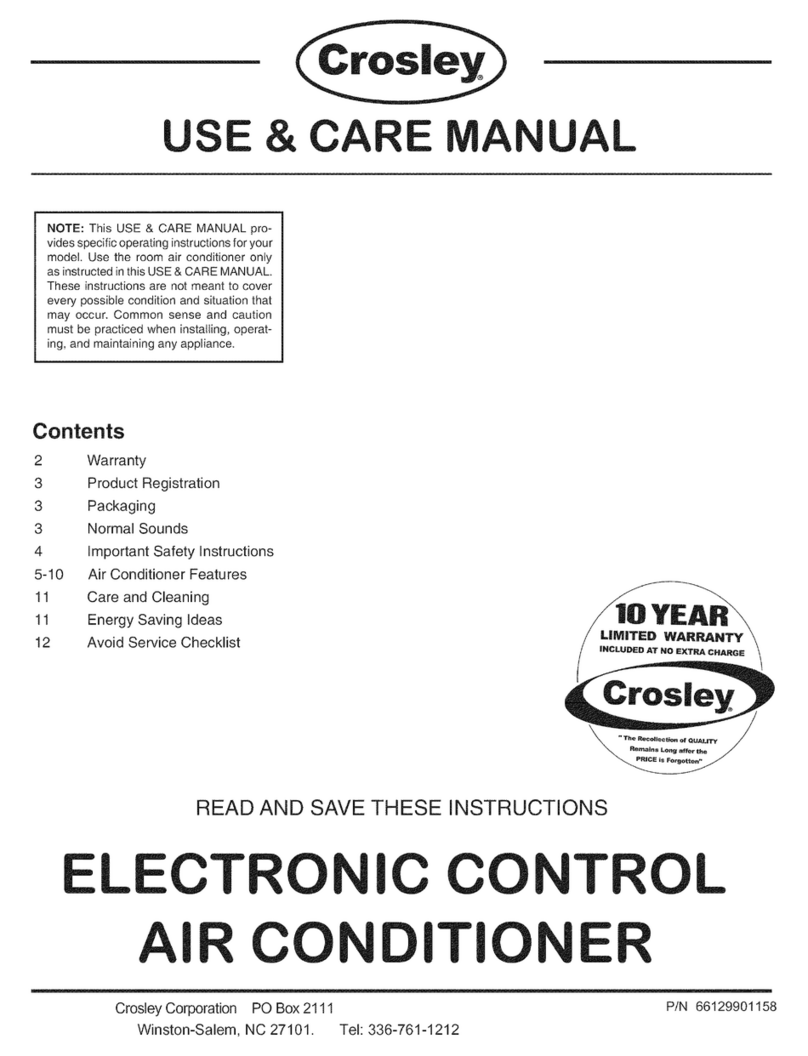 Crosley 66129901158 User manual