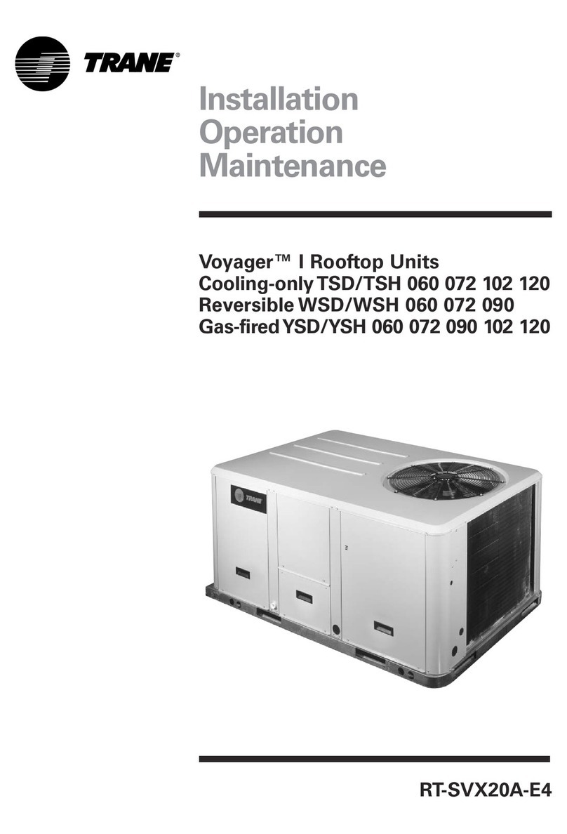 Trane Voyager TSD/TSH 060 User manual