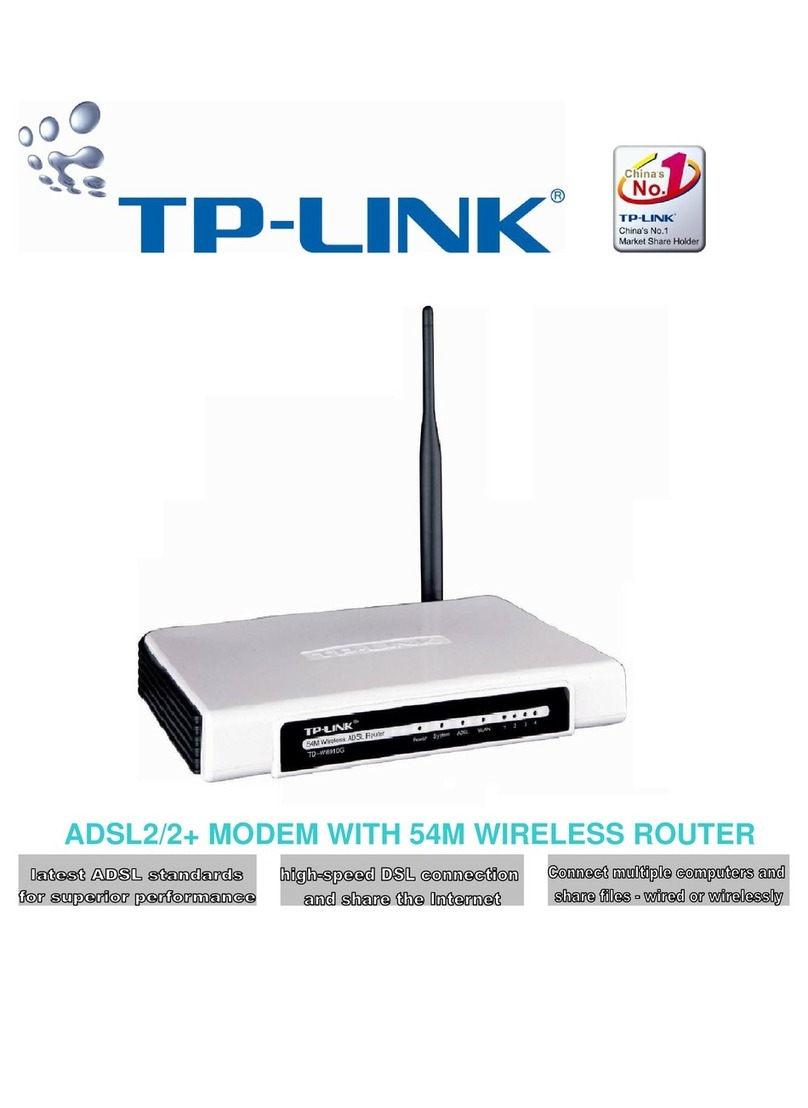 TP-Link TD-W8910G User manual