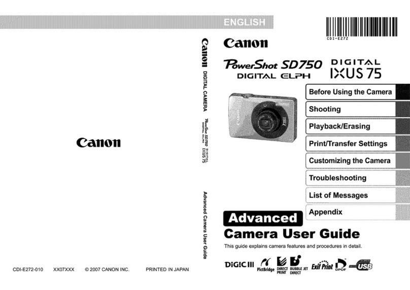 Canon PowerShot SD750 Digital ELPH User manual