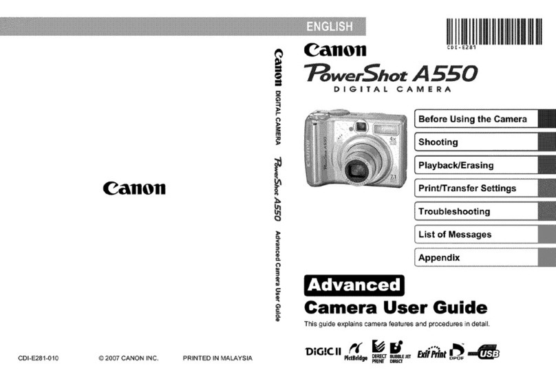Canon PowerShot A550 User manual