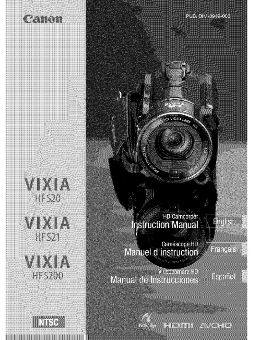 Canon Vixia HF S21 instruction manual