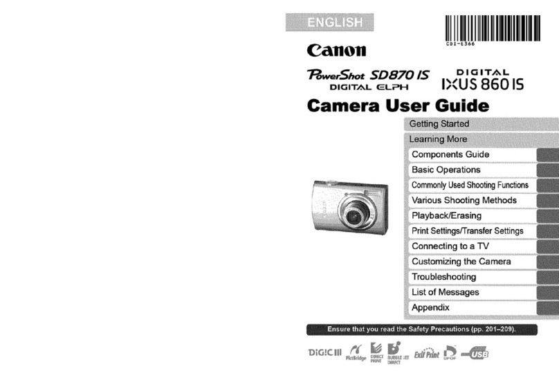 Canon POWERSHOT SD870IS user guide