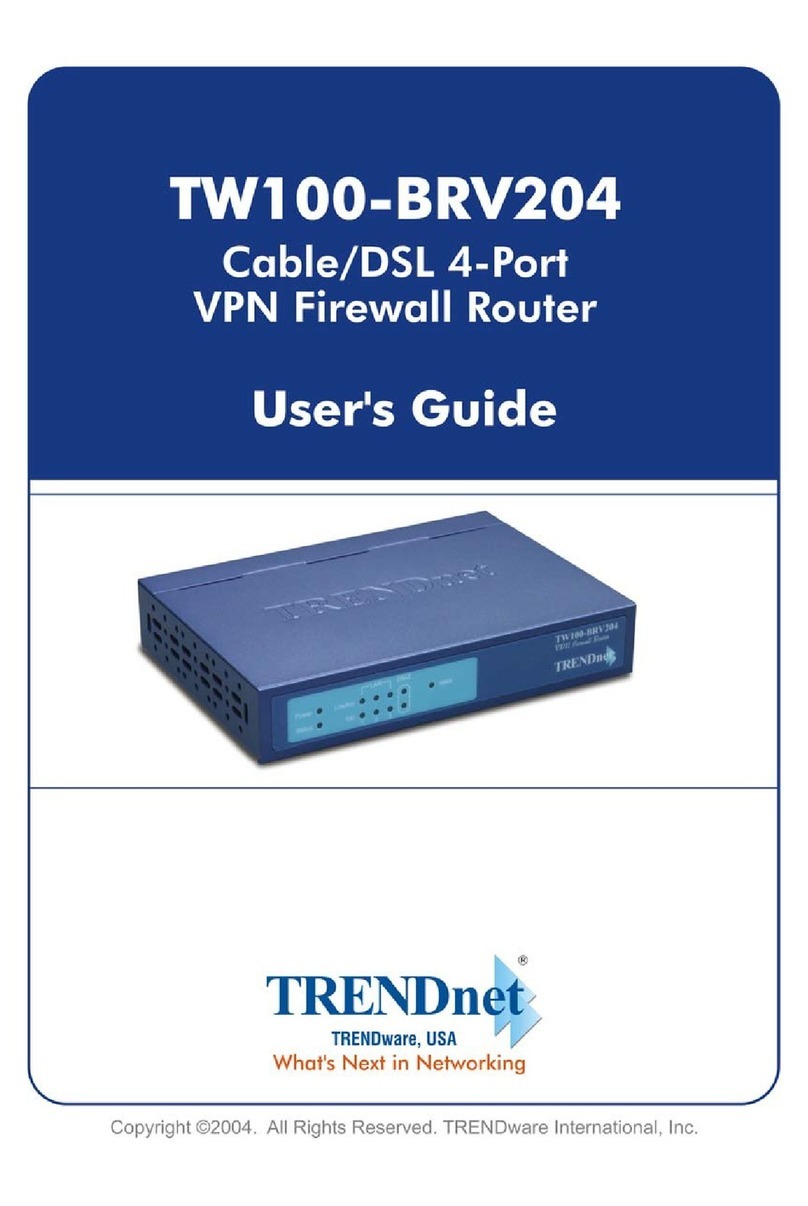 TRENDnet TW100-BRV204 SHEETS User manual