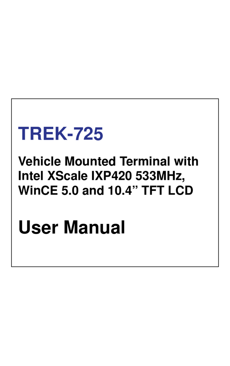 Advantech TREK-725 User manual