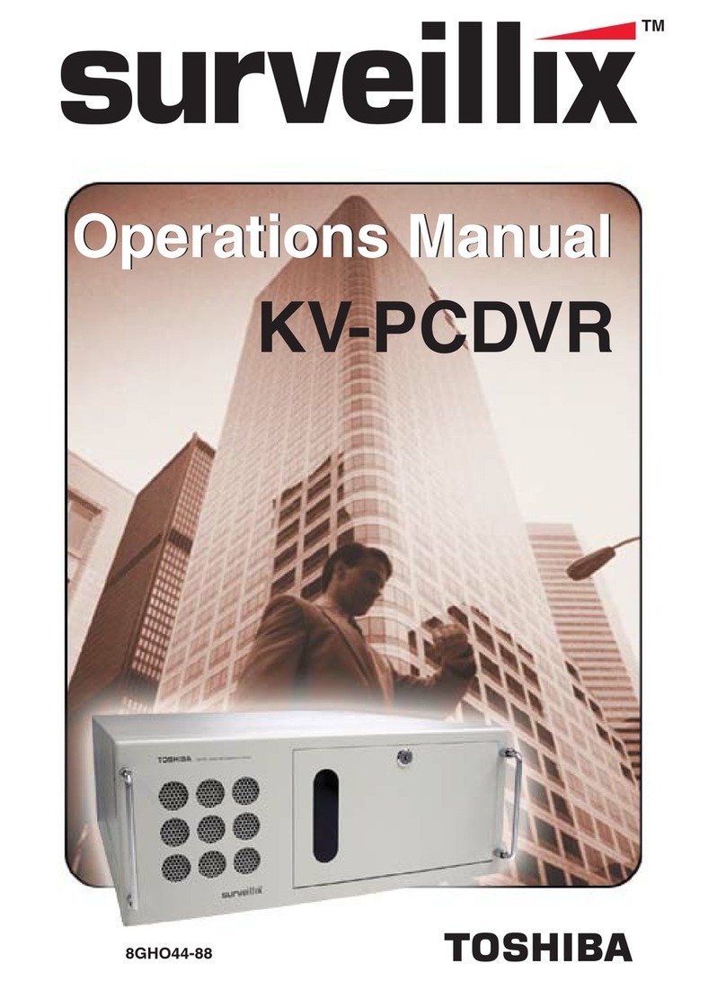 Toshiba surveillix KV-PCDVR Operation manual
