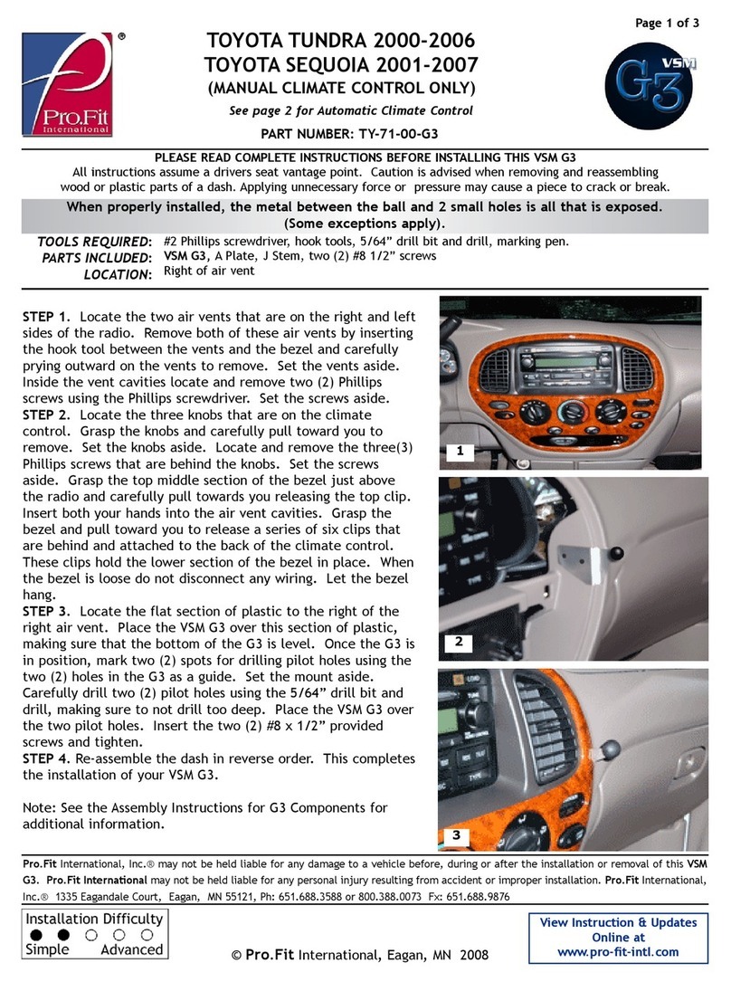 Pro.Fit International VSM G3 user manual