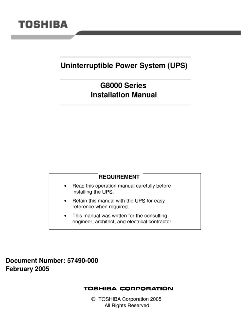 Toshiba G8000 Series User manual Toshiba G8000 Series User manual