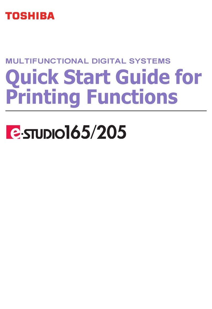 Toshiba e-STUDIO 165 quick start guide