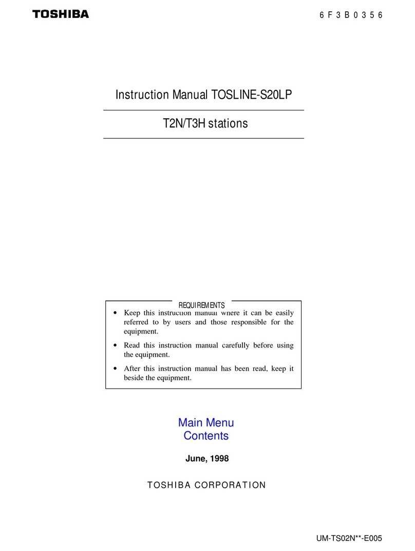 Toshiba TOSLINE-S20LP User manual