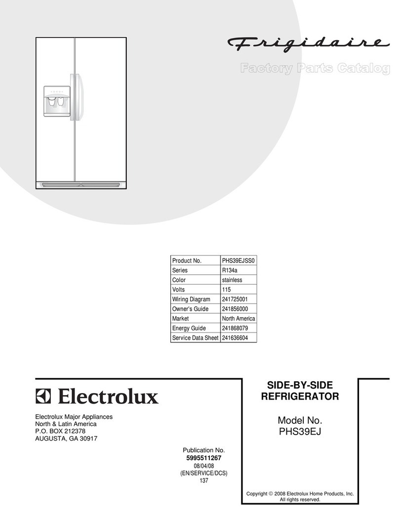 Frigidaire PHS39EJSS - 23CF SxS SS DISP ProStyle F-G User guide Frigidaire PHS39EJSS - 23CF SxS SS DISP ProStyle F-G User guide